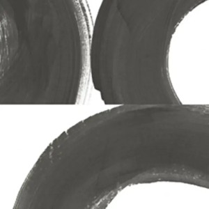 Casadeco|Papier peint moderne, art abstrait avec cercles bleu indigo|Abstrait