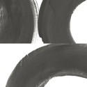 Casadeco|Papier peint moderne avec cercles noir et blanc, style art contemporain|Abstrait