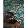 Casadeco|Moderne japanische Blumentapete mit glänzendem Kiefernmotiv|Orientalisch