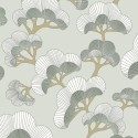 Casadeco|Oriental style wallpaper for modern bedrooms with Japanese pines|Modern