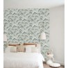 Casadeco|Oriental style wallpaper for modern bedrooms with Japanese pines|Modern
