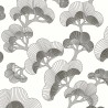 Casadeco|Papier peint pour entrée ou salon moderne style japonais noir et blanc|Papier Peint
