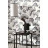 Casadeco|Wallpaper for modern entryway or living room in black and white Japanese style|Wallpaper