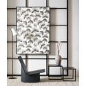 Casadeco|Wallpaper for modern entryway or living room in black and white Japanese style|Wallpaper