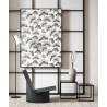Casadeco|Papier peint pour entrée ou salon moderne style japonais noir et blanc|Papier Peint