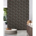 Casadeco|Orientalische Tapete mit grünem japanischen Blumengarten|Tapeten