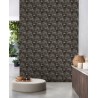 Casadeco|Papier peint oriental jardin de fleurs japonaises vert|Papier Peint