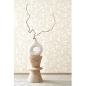 Casadeco|Japanese style wallpaper with white cherry blossoms and peonies|Scandinavian