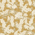 Casadeco|Papier peint style oriental fleurs de cerisier et pivoines jaunes|Fleurs Japonaises