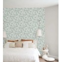Casadeco|Papier peint style oriental pour chambre avec fleurs japonaises|Fleurs Japonaises