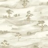 Casadeco|Oriental style wallpaper with minimalist Japanese landscape|Oriental
