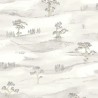 Casadeco|Minimalist wallpaper in light tones with Japanese style landscape|Oriental