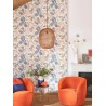 Casadeco|Papier peint à motif floral hippie|Tropical