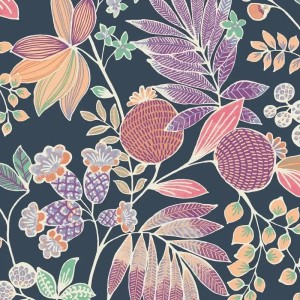 Casadeco|Boho-Chic Blumentapete im Hippie-Stil|Tapeten
