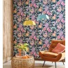 Casadeco|Papier peint fleurs style boho ou hippie chic|Papier Peint