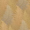 Casadeco|Scandinavian wallpaper with ochre yellow ferns|Wallpaper