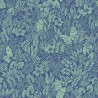 Casadeco|Papier peint fleurs style années bleu|Papier Peint