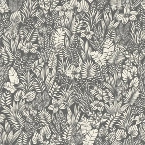Elitis|Dark-toned wicker wallpaper with sophisticated air|Wallpaper