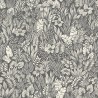 Casadeco|Papier peint floral rétro noir|Papier Peint