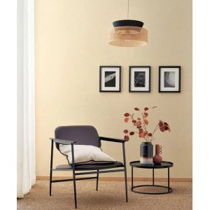 Casadeco|Textured beige linen wallpaper|Contemporary 2