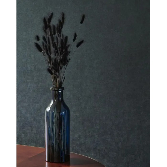 Casadeco|Papel pintado azul tinta efecto fibras naturales|Papel Pintado