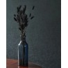 Casadeco|Ink blue wallpaper with natural fiber effect|Wallpaper