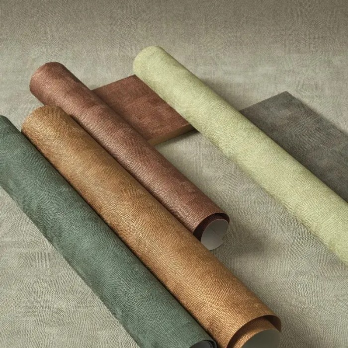 Casadeco|Greige wallpaper, natural fiber texture|Wallpaper