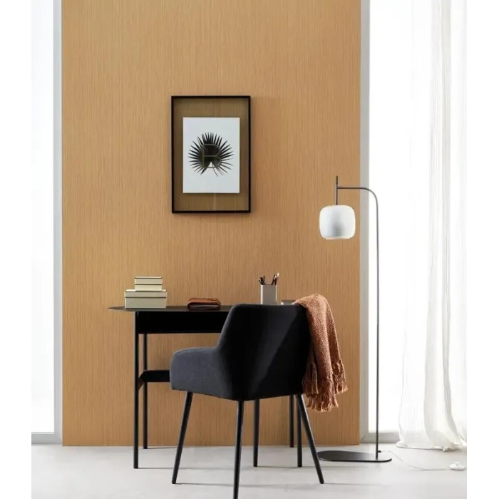 Casadeco|Wallpaper with bamboo or raffia fiber effect in brown|Ethnic