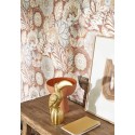 Casadeco|Papier peint grandes fleurs orange effet batik|Ethnique