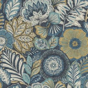 As Creation|Papier Peint floral nostalgique design vintage gris|Papier Peint