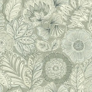 Cristiana Masi|Tapete breite graue Streifen|Textilimitation