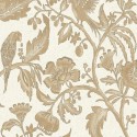 Casadeco|Papel pintado flores vintage beige y guacamayos|Papel Pintado
