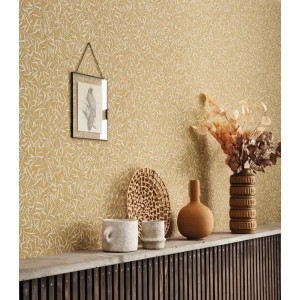 Casadeco|Papier peint floral style zen bambou vert|Oriental 2