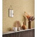 Casadeco|Zen style wallpaper with yellow bamboo leaves|Wallpaper