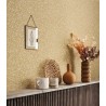 Casadeco|Papier peint style zen feuilles de bambou jaune|Papier Peint