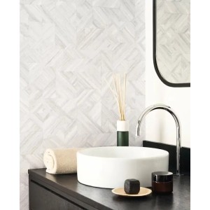 Papeldecor|Tapete mit glatter Betonwandoptik in Weiß|Tapeten 2
