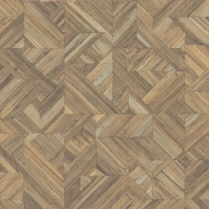 Casadeco|Contemporary ethnic patchwork wallpaper in brown|Ethnic