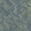 Casadeco|Tropical oriental style wallpaper with blue bamboo|Tropical