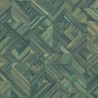 Casadeco|Papier peint oriental bambou tissé vert|Tropical