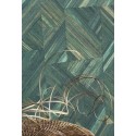 Casadeco|Papier peint oriental bambou tissé vert|Tropical