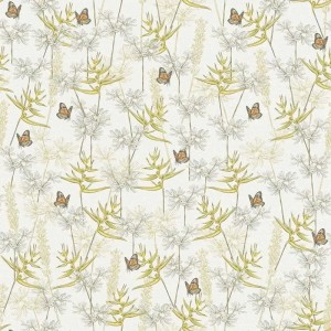 Marburg|Papier Peint floral ornemental blanc damas|Romantique