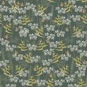 As Creation|Papier Peint fleurs et papillons style floral vert|Romantique