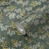 As Creation|Papier Peint fleurs et papillons style floral vert|Romantique