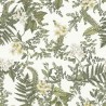 As Creation|Papier Peint fleurs et fougères blanc et vert|Scandinave
