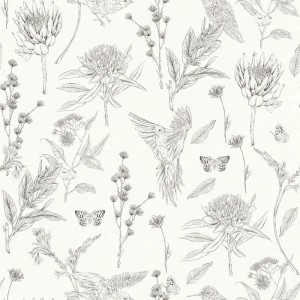 Rasch|Wallpaper wheat gray silver pattern|Wallpaper
