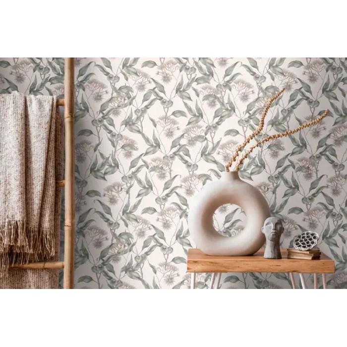 Papel pintado estilo floral blanco crema - As Creation Drawn Into Nature 394304