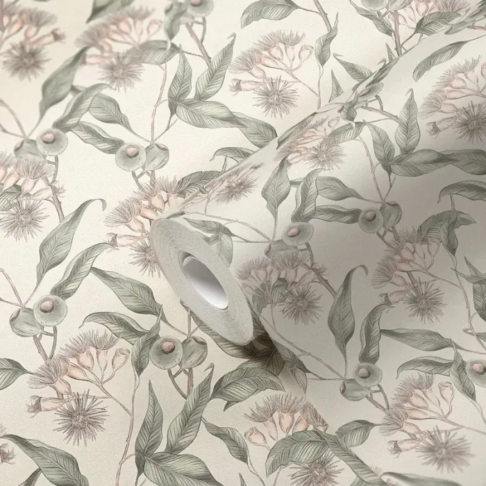 Papel pintado estilo floral blanco crema - As Creation Drawn Into Nature 394304