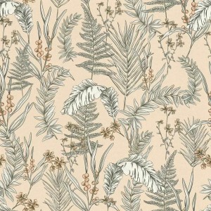 As Creation|Tapete mit schwarzem Blumenmuster|Tapeten