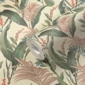 As Creation|Wallpaper large tropical floral leaves in beige|Wallpaper