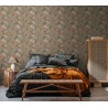 As Creation|Wallpaper sheets with orange tropical floral style|Wallpaper